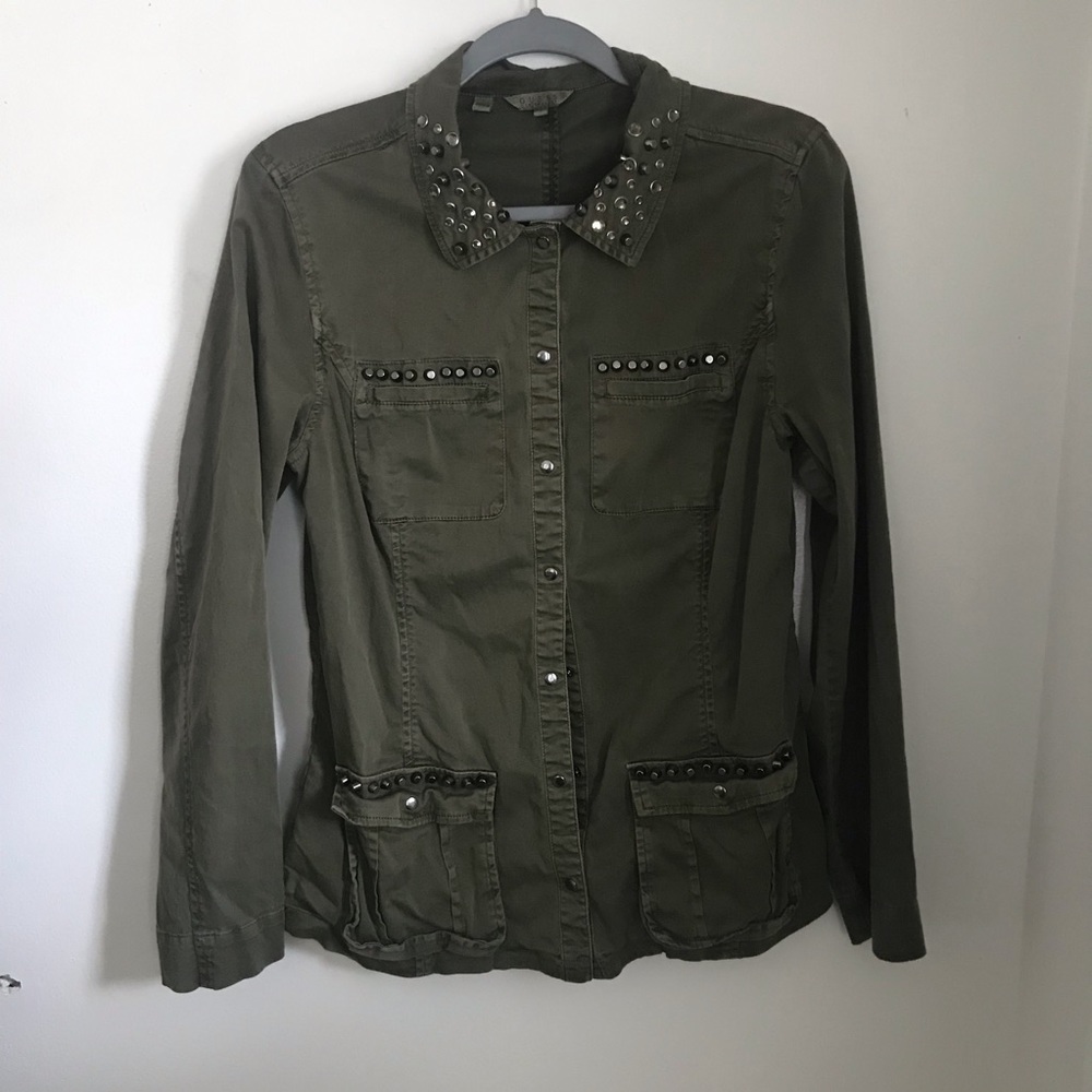 Guess green army jacket